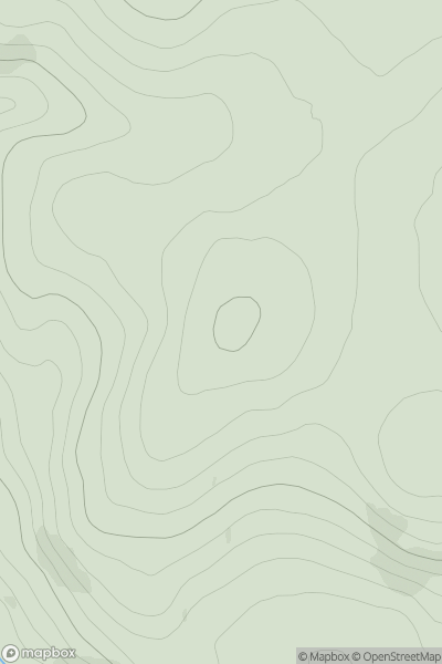 Thumbnail image for Carn Meadhonach [Glen Albyn and the Monadh Liath] showing contour plot for surrounding peak
